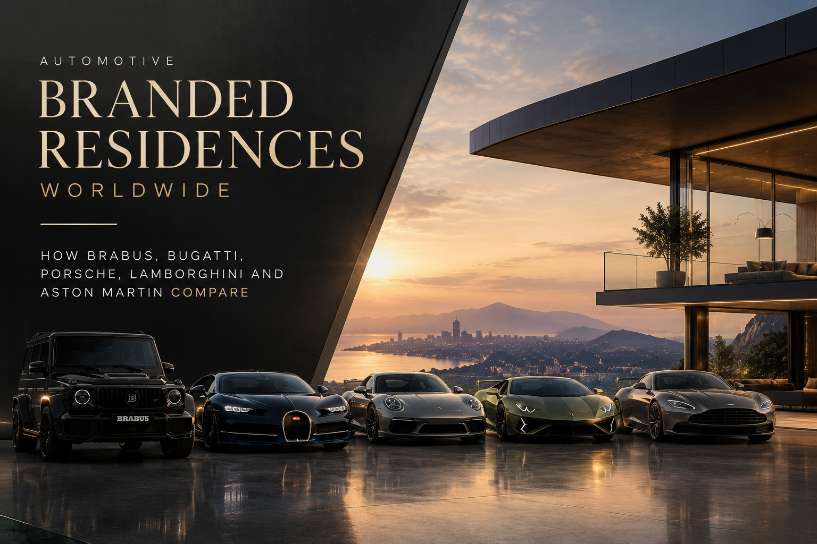 Automotive Branded Residences Worldwide 2026 | BRABUS, Bugatti, Porsche, Lamborghini Compared