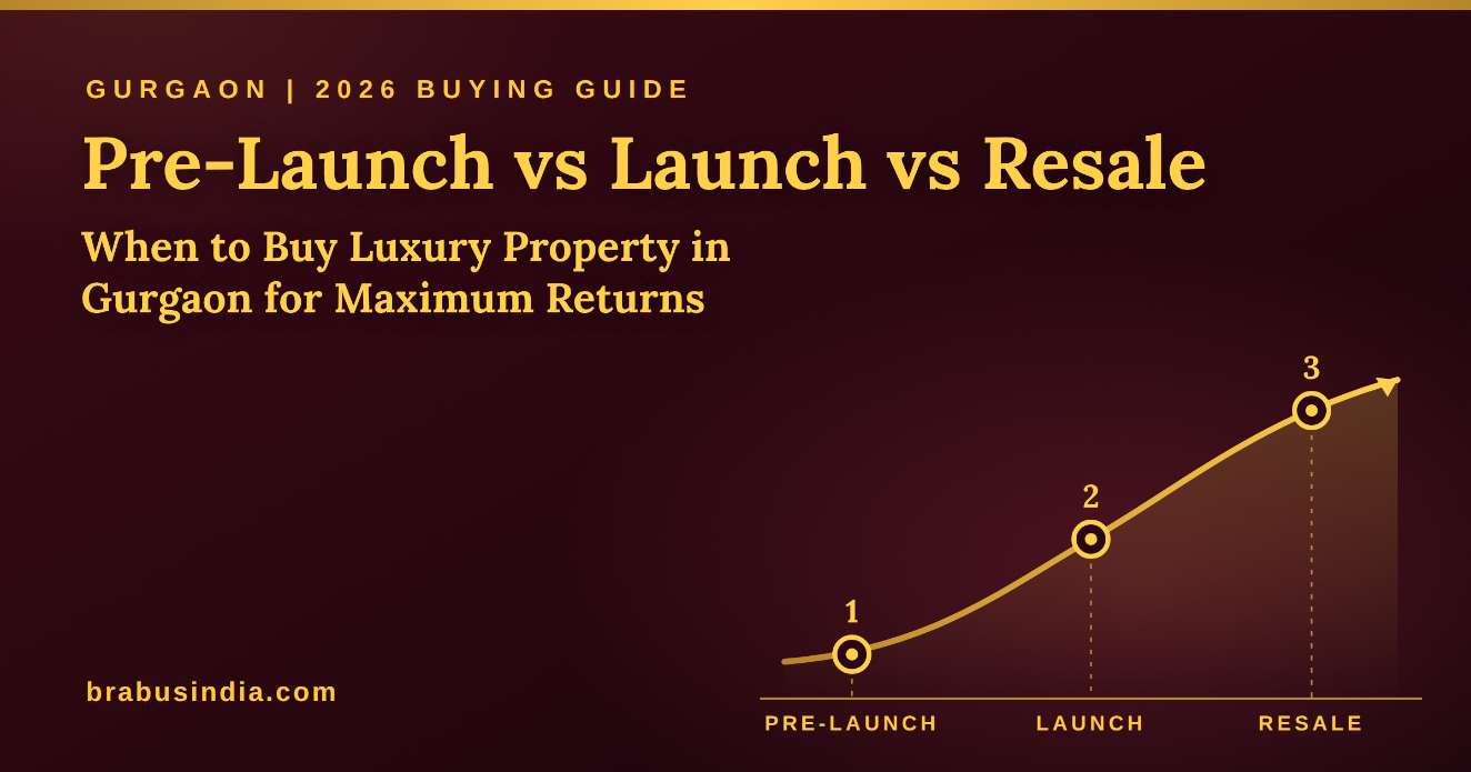 Pre-Launch Vs Launch Vs Resale: When to Buy Luxury Property in Gurgaon for Maximum Returns